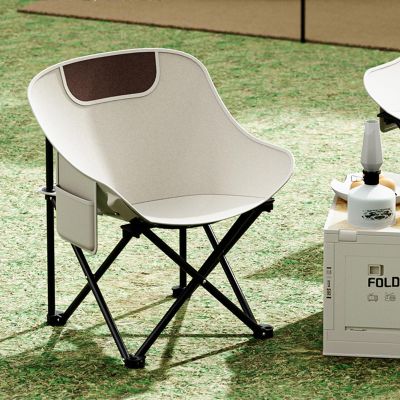 BREZO Folding Camping ChairsFolding Chairs, Portable Camping Chair, Perfect for Use at Home, Camping, in The Yard Or On Long Road Trips (Color : A)