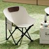 BREZO Folding Camping ChairsFolding Chairs, Portable Camping Chair, Perfect for Use at Home, Camping, in The Yard Or On Long Road Trips (Color : A)