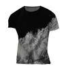 Men's Graphic T-Shirt Short Sleeve Quick Dry Casual Sweatshirt - Vintage Printed Summer Round Neck Top - 1-Gray Small view 2