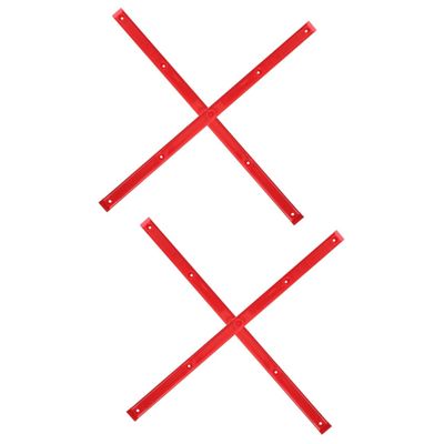 Yardwe 4pcs Professional Skateboard Rib Bone Rails Durable Plastic Anti-Collision Skateboard Rails Easy Install Fits and Convenient Replacement for Protection