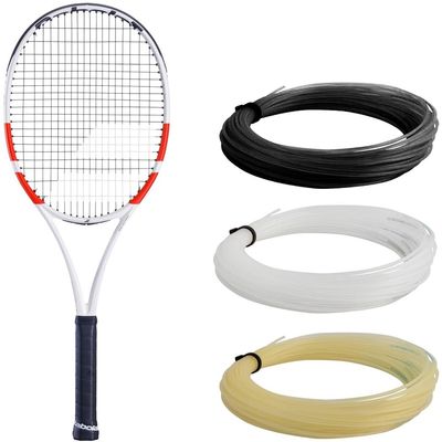 Babolat Pure Strike 98 18x20 Tennis Racquet (4th Gen) - Strung with 16g White Syn Gut at Mid-Range Tension (4 3/8" Grip)