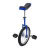 16" Outdoor Wheel Unicycle, Height Adjustable Steel Frame Leakproof Tire Wheel Cycling Exercise Bicycle for Office Workers, Students, Cycling Enthusiasts (Blue)