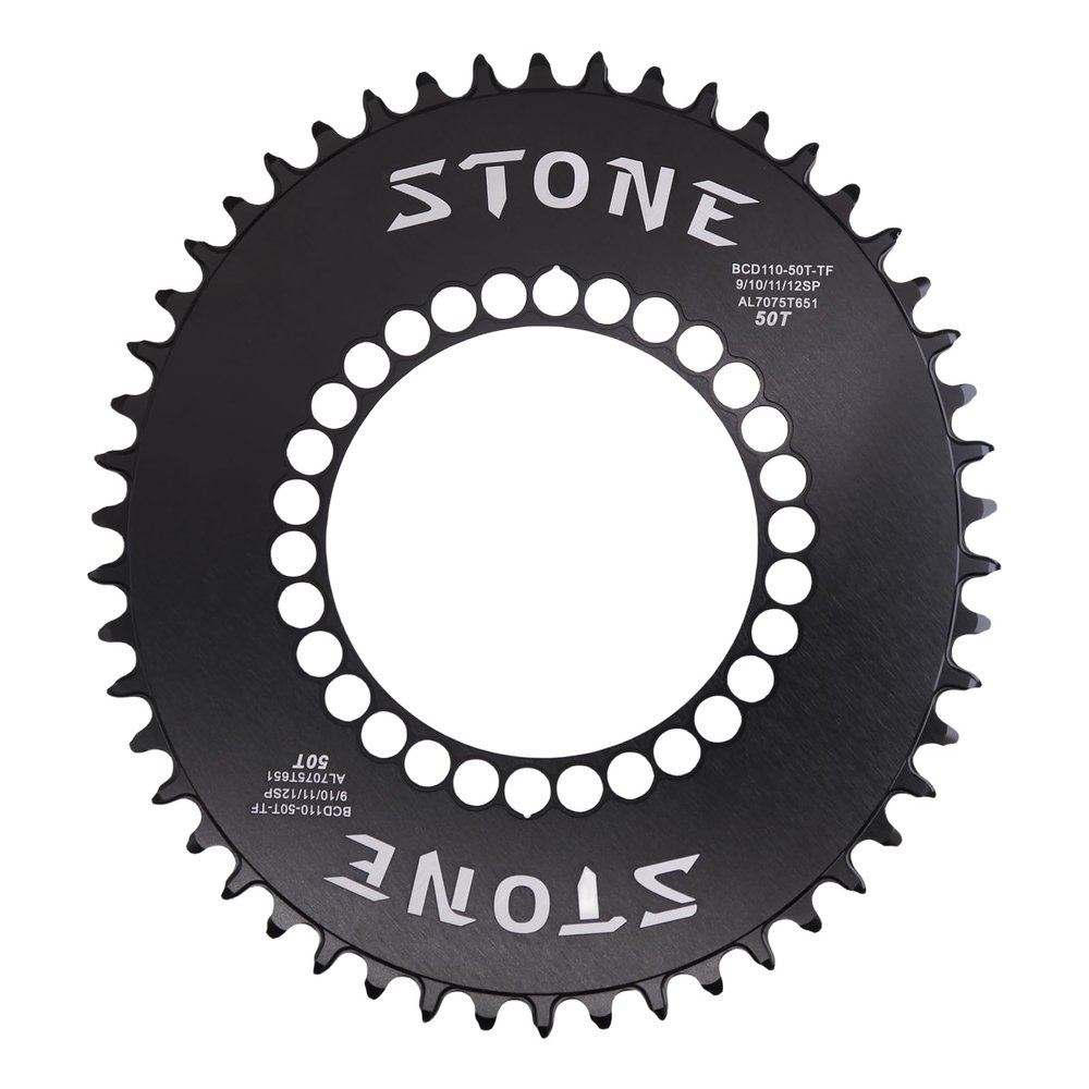 DJC Stone Oval Chainring 110 BCD Red Rival S350 S900 S100 36T to 60T Tooth Road Bike Chainwheel 110BCD for Sram Force Gravel Quarq