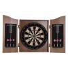 Bathrena Dartboard, Classic Dartboard Cabinet, Dart Board Cabinet Set for Adults, Darts Holder Wall Mounted, Darts Throw Line, and Ready to Play Bundle (Brown) view 1