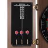 Bathrena Dartboard, Classic Dartboard Cabinet, Dart Board Cabinet Set for Adults, Darts Holder Wall Mounted, Darts Throw Line, and Ready to Play Bundle (Brown) view 2