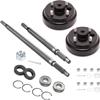 10L0L Golf Cart Brake Drum Hub & EZGO TXT Medalist Driver Side/Passenger Side Rear Axle Shaft with Bearing Seal Kit,OEM# 19186G1P, 20377G11, 20377G12 view 1