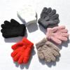 Gumney Knitted Kids Gloves, Winter Warm Knit Gloves Plush Full Finger Gloves Mittens for 1-4 Years Boys and Girls view 4