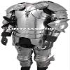 ARTIZANSTORE Gothic Wearable Half Suit Of Armor LARP Halloween Costume Silver Suit of Armor view 2