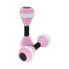 SUNFECILI 2PCS Mini Water Dumbells,Water Dumbbells for Strength Training,Exercise Dumbbells with Resistance Pull Foam Buoy Leg Float for Fitness, Pool, Training Aid(Pink) view 1