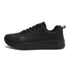 Gosetony Men's Sneakers Running Shoes Track Trail-Running Shoes Athletic Low-top Lace Up Male Sport Light-Weight Fashion Autumn Spring Casual Leisure Black view 2