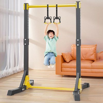 Talent Star Pull Up Station,Power Tower Portable Pull up Bar Station Free Standing for Home Gym 400LBS with 11 Gears Adjustment Strength Training Workout Equipment Black