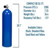 Sherwood Scuba Group Catalina Aluminum Cylinders 3300 PSI - Brushed view 2
