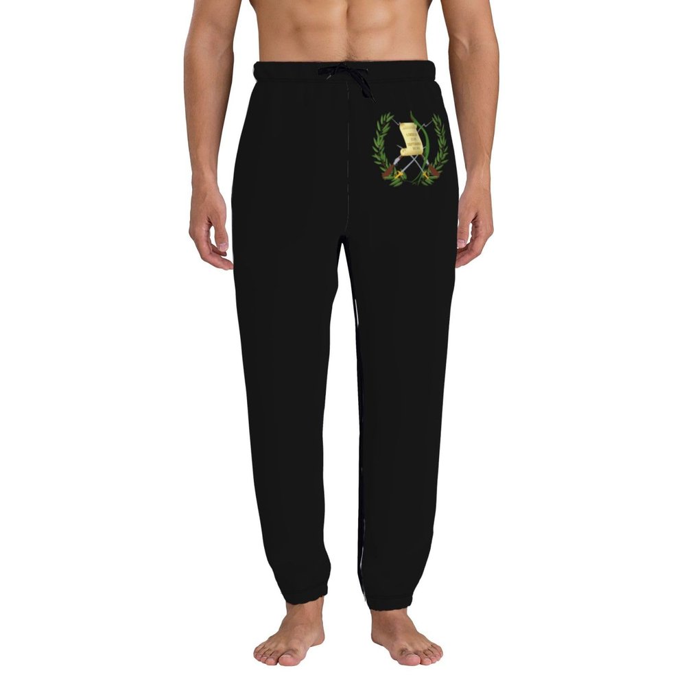 COIEN Guatemala Flag Sweatpants Man Joggers Pants Fashion Soft Trousers White