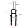 ZECHAO 20in Suspension Fork Bike Front,Aluminum Alloy 1-1/8" Spring Shock Absorber Mechanical Lock 100mm Travel Quick Release Fork view 2