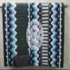 EQUIGEAR Western Ranch Horse Saddle Blanket New Zealand Wool Western Design Handmade Saddle Blanket Top Wool Pad Sensor Flex (Customization Available) ZB-070 (34" x 42") view 1