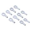 Aymzbd Steel Wire Rope Eyelets Exercise Machine Eyelet Terminal Connector for 2mm Wire Rope, 5mm view 4