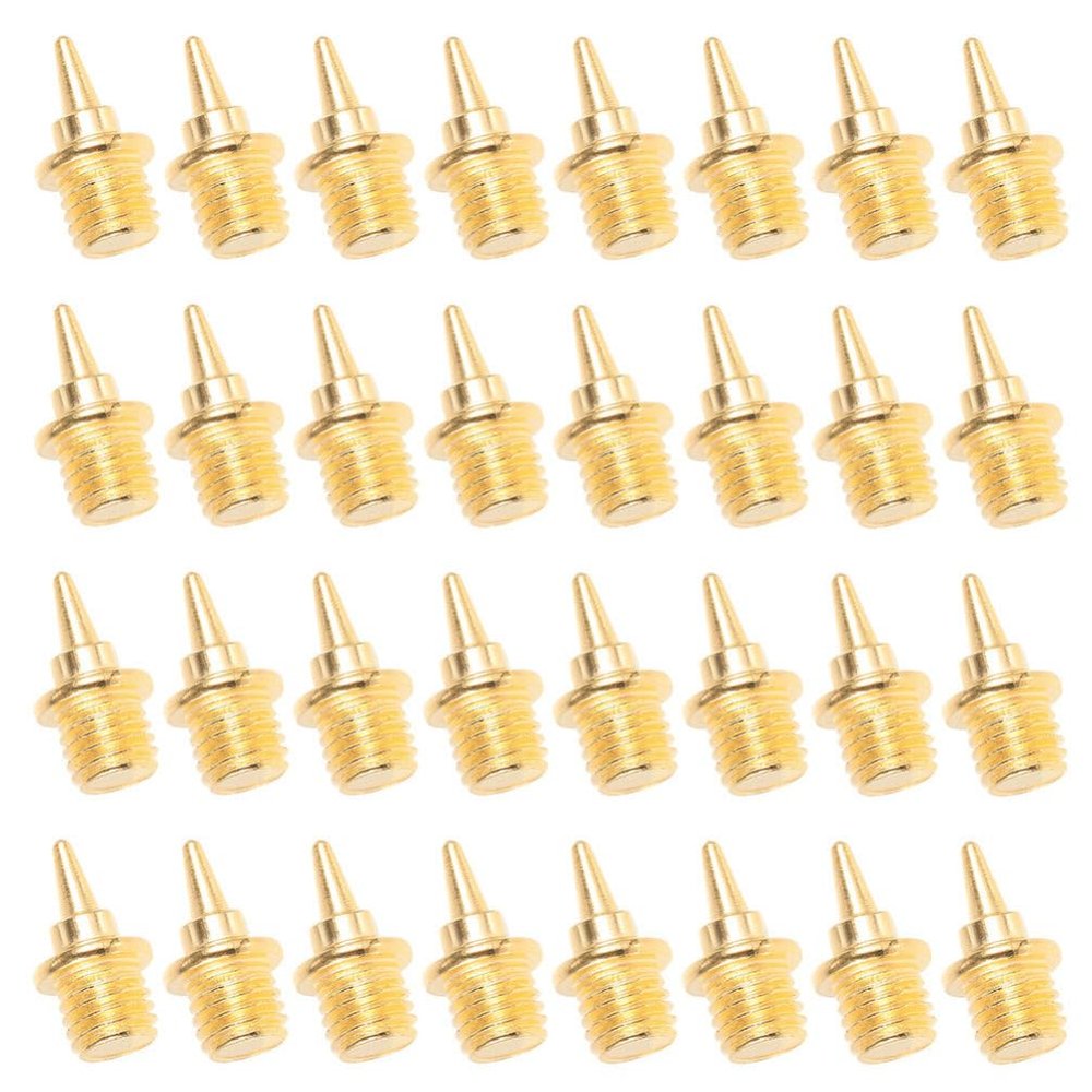 Baluue 48pcs Track Spikes Replacement for Running Field Shoes Aluminum Alloy Small Spikes for Enhanced Grip and Flexibility Easy to Install for Athletes and Competitions