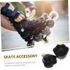 Happyyami 2pcs Skating Plugs Brake Block Accessory for Skates Toe Guard Gumball Toe Stops for view 2