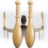 CBLdF Wood Indian Clubs Pair 2lb for Training Wooden Mace Exercise Club for Strength Training Weight Lifting Fitness/Training/Exercise Warm Up Clubbell-0.75kg/1.65lb view 1