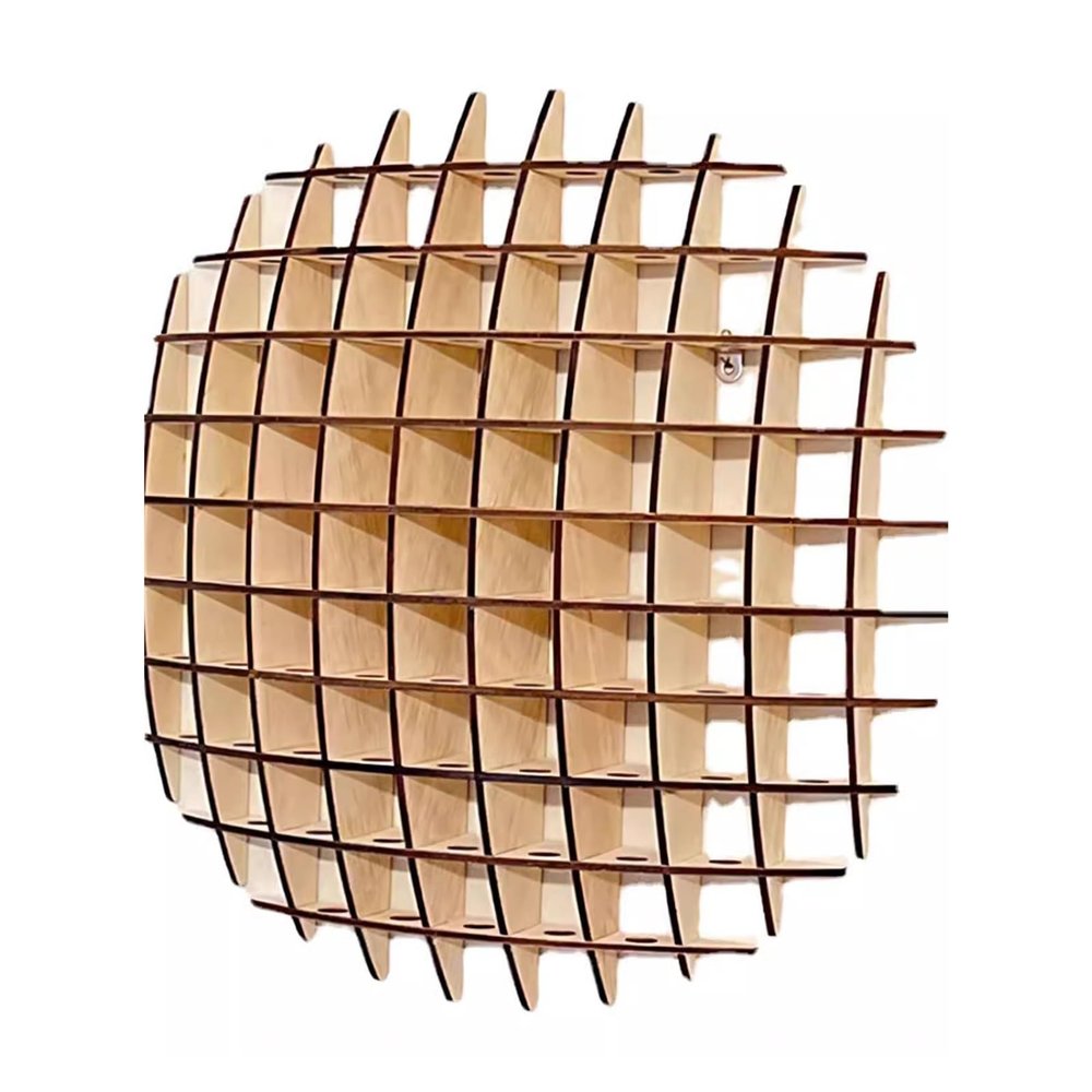 XILYZMO Golf Display Case, Golf Ball Collection Display Rack, Cabinet Holder Case Wall Mount, Wood Case Holds 78indivual Golf Commemorative Rack (Color : Diameter 58.5cm, Size : 5pcs)