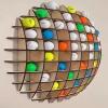 XILYZMO Golf Display Case, Golf Ball Collection Display Rack, Cabinet Holder Case Wall Mount, Wood Case Holds 78indivual Golf Commemorative Rack (Color : Diameter 58.5cm, Size : 5pcs) view 2