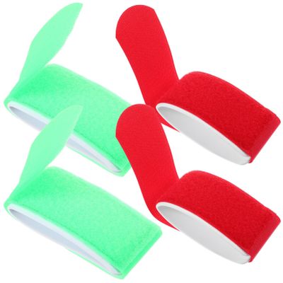 Baluue 4pcs Ski Fixing Straps for Snowboard and Sled Lightweight Portable Carrying Bands for Convenient Use Sports and Options