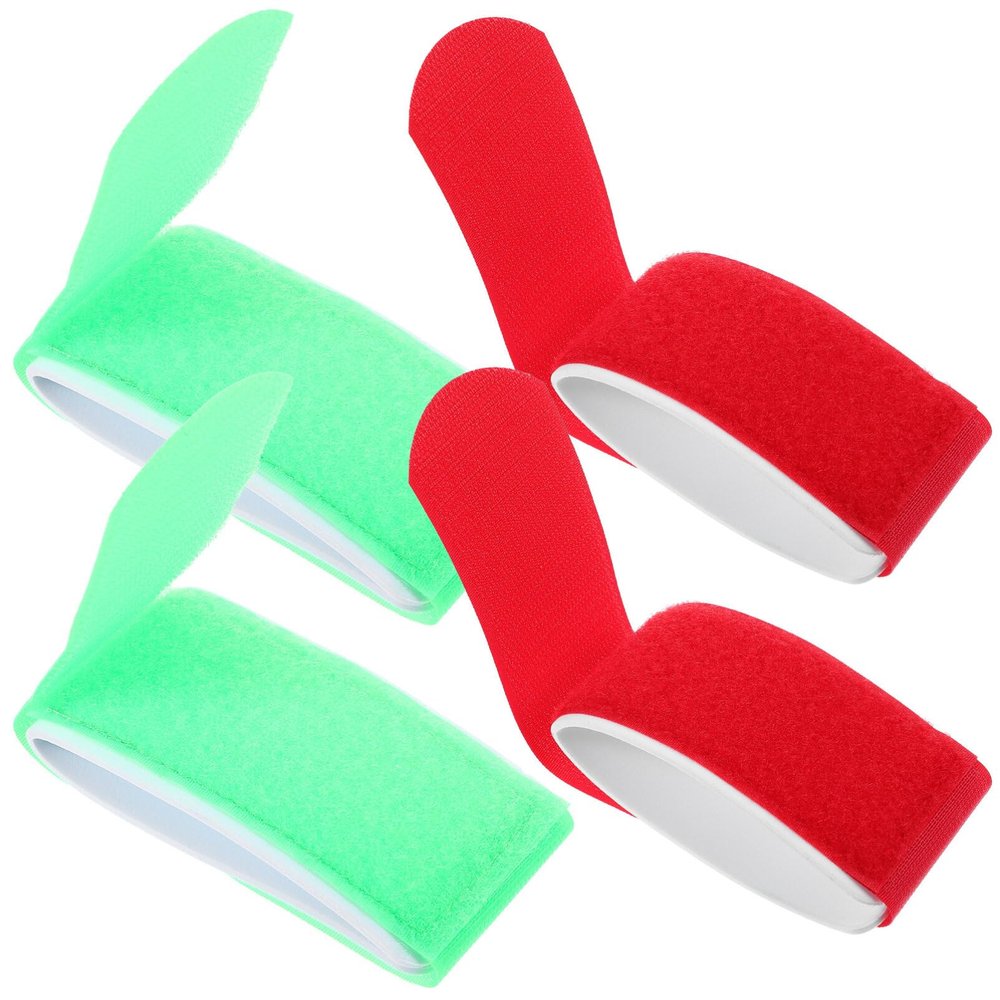 Baluue 4pcs Ski Fixing Straps for Snowboard and Sled Lightweight Portable Carrying Bands for Convenient Use Sports and Options