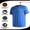 Spyder Mens Active Shirts - Quick Dry Lightweight Short Sleeve Mens Shirts Athletic Performance Gym Workout Shirts for Men, Size Small, Royal view 2