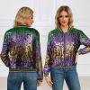 Womens Sequin Jacket Plus Size Sparkle Long Sleeve Jackets Front Zip Loose Casual Blazer Bomber Jacket with Pockets(PP1,Large) view 2