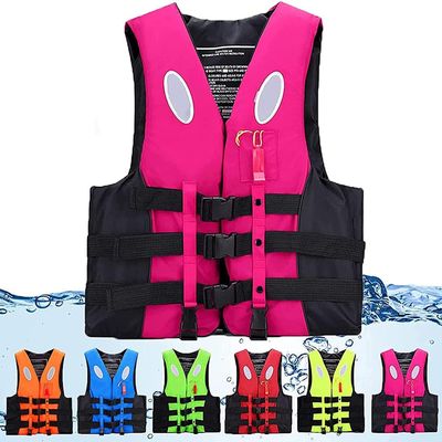 GDLHY Vest for Adults,Snorkeling Vest for Men & Women, Portable Swim Jacket & Buoyancy Vest for Snorkeling, Swimming, Kayaking, Boating (Color : Pink, Size : 3X-Large)