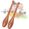CBLdF Solid Wood Indian Clubs Heavy Duty Full Body Workouts,Exercise Club Wooden Indian Clubs Pair for Muscle Building/Rehabilitation, Clubbell for Gym & Home-Small view 1