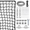 10x15ft Golf Net with Stainless Steel Wire Hanging Kit, Easy Installation Golf Practice Net with Durable Cable System for Golf,Baseball, Hockey,Soccer,Sports Net Kit for for Indoor & Outdoor Use view 1