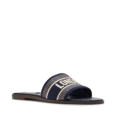 Steve Madden Women's Knox Sandal, Navy, 9