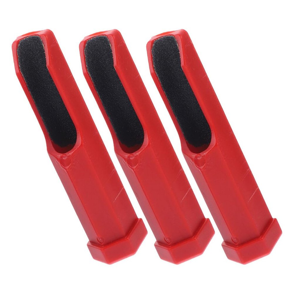 Baluue 3pcs Billiard Pool Cue Tip Shaper Tool Lightweight Plastic Burnisher for Cue Tip Portable Billiards Accessories for Snooker and Pool Players