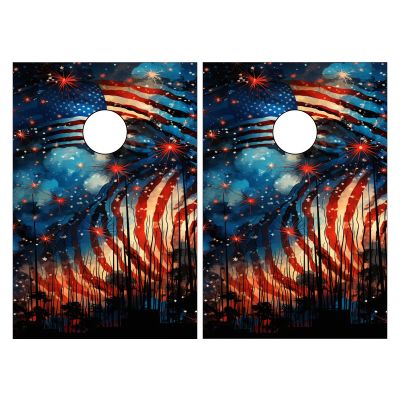 LYANHAN Elevate Your Cornhole Experience with Custom Decals Wraps and Stylish Board Covers Unleash Personalized Flair and Quality Craftsmanship in Every Throw 24inx36in National Flag