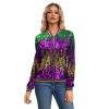 Womens Sequin Jacket Plus Size Sparkle Long Sleeve Jackets Front Zip Loose Casual Blazer Bomber Jacket with Pockets(PP2,Large) view 1