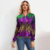 Womens Sequin Jacket Plus Size Sparkle Long Sleeve Jackets Front Zip Loose Casual Blazer Bomber Jacket with Pockets(PP2,Large) view 2