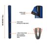 We Pad It Safety Pole Pad  Basketball, Pickleball Training Pad, 1 Foam for Garage Pole Padding, Outdoor Court Safety Pad, Weatherproof, UV-Resistant Vinyl Cover, Hook/Loop Closure, 4 Ft Tall view 2