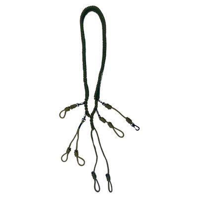 HuntEmUp Ultimate Zip Braid Duck Call Lanyard Custom DIY Paracord Hunting Lanyard Adjustable Loops with Speed Connectors Holds Up to 8 Game Calls & Whistle Waterfowl Gear Hunters