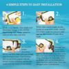 Calabria Hydrotac Dive OPTX 20/20 Stick On Bifocal Lenses +2.75 2 PACK Scuba Mask Magnifying BiFocal Stickers Diving Goggles view 2