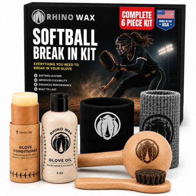 Rhino Wax Ultimate Softball Break-in Kit: Mallet, Oil, Conditioner & Wrap