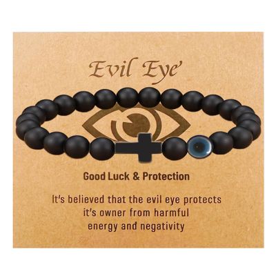Teen Girl Boys Mens Gifts, Natural Stone Cross Bracelets Trendy Stuff Inspirational Gifts Ideas Bracelet&Card Inspirational gifts for Daughter Son, Husband-Birthday Graduation Retirement Christmas
