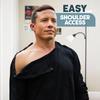 Post Shoulder Surgery Shirts for Women/Men Full Open Snap Design Recovery Clothing for Broken Arm Rotator Cuff | Unisex Fit - Long Sleeve (US, Alpha, Large, Regular, Regular, Black) view 2