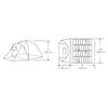 Kuma Outdoor Gear Tekarra 4 Tent, Graphite/Orange, 484-KM-TETK-GO-4 view 4