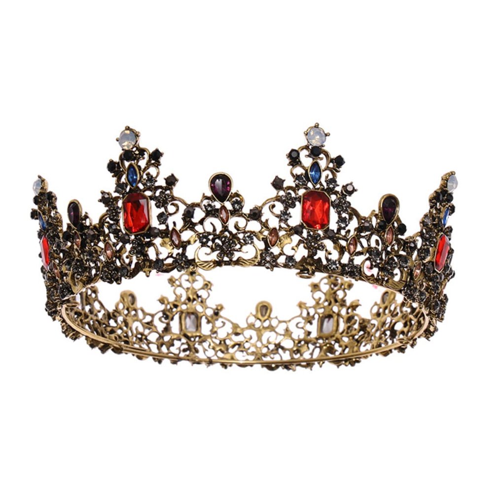 FOYTOKI 1pc Retro Wedding Crown Headdress for Women Elegant Party Rhinestones for Bridal Decor Birthdays and Special Occasions