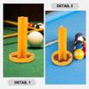 Baluue 3pcs Shaped Billiard Cue Tip Shaper Tool Portable Sanding Kit for Pool Stick Tip Maintenance and Polishing Lightweight Design for Easy Carrying view 2