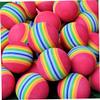 BESPORTBLE 8pcs Rainbow Eva Practice Balls Set for Indoor Training Soft and Lightweight Golf Training Aid Safe for Home Use view 2