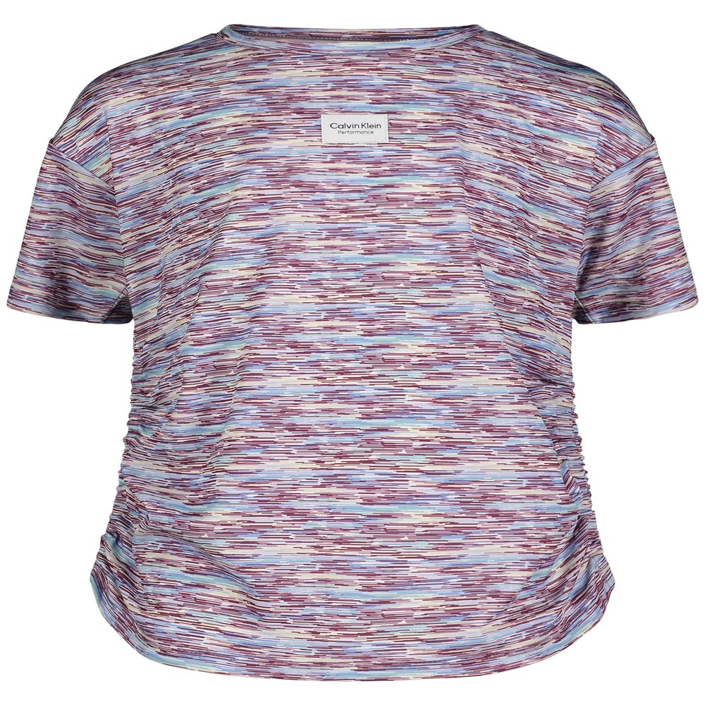 Calvin Klein Girls' Short Sleeve Performance T-Shirt, Crew-Neck Neckline & Logo Detailing, Misty Lilac, 16