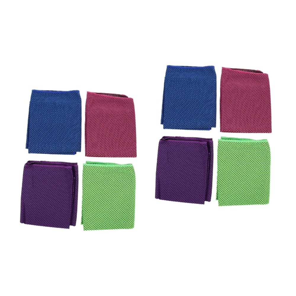 BESPORTBLE 8pcs Mission Cooling Towels Sports Towel for Hot Weather Men Women Workout Cooling Neck Wraps Lightweight and Compact for Gym Yoga Running Cycling Travel