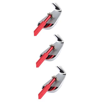 BESPORTBLE 3pcs Cutter Club Groove Sharpener Red Groove Brush Tool Golf Club Re-Grooving Cleaning Tool Precision Construction